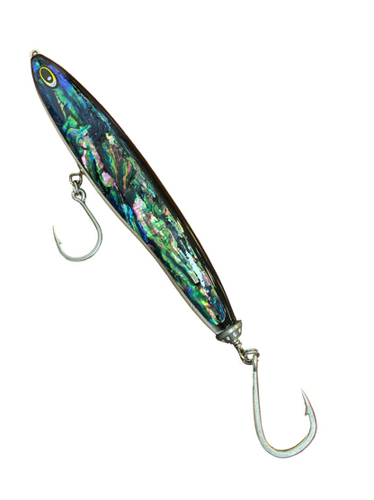 150g 25mm abalone shel coloured stickbait